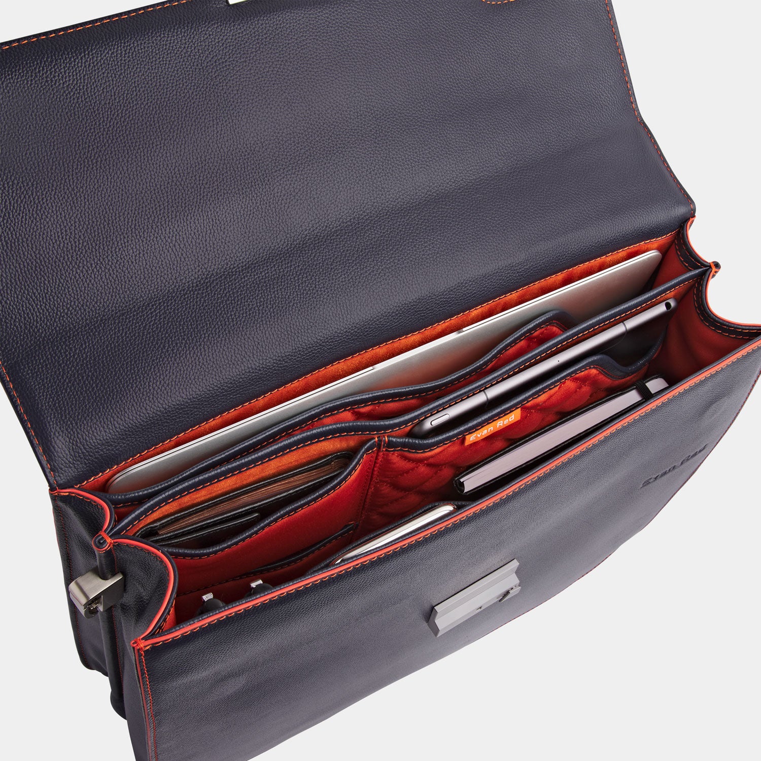 The Classic Briefcase - Navy