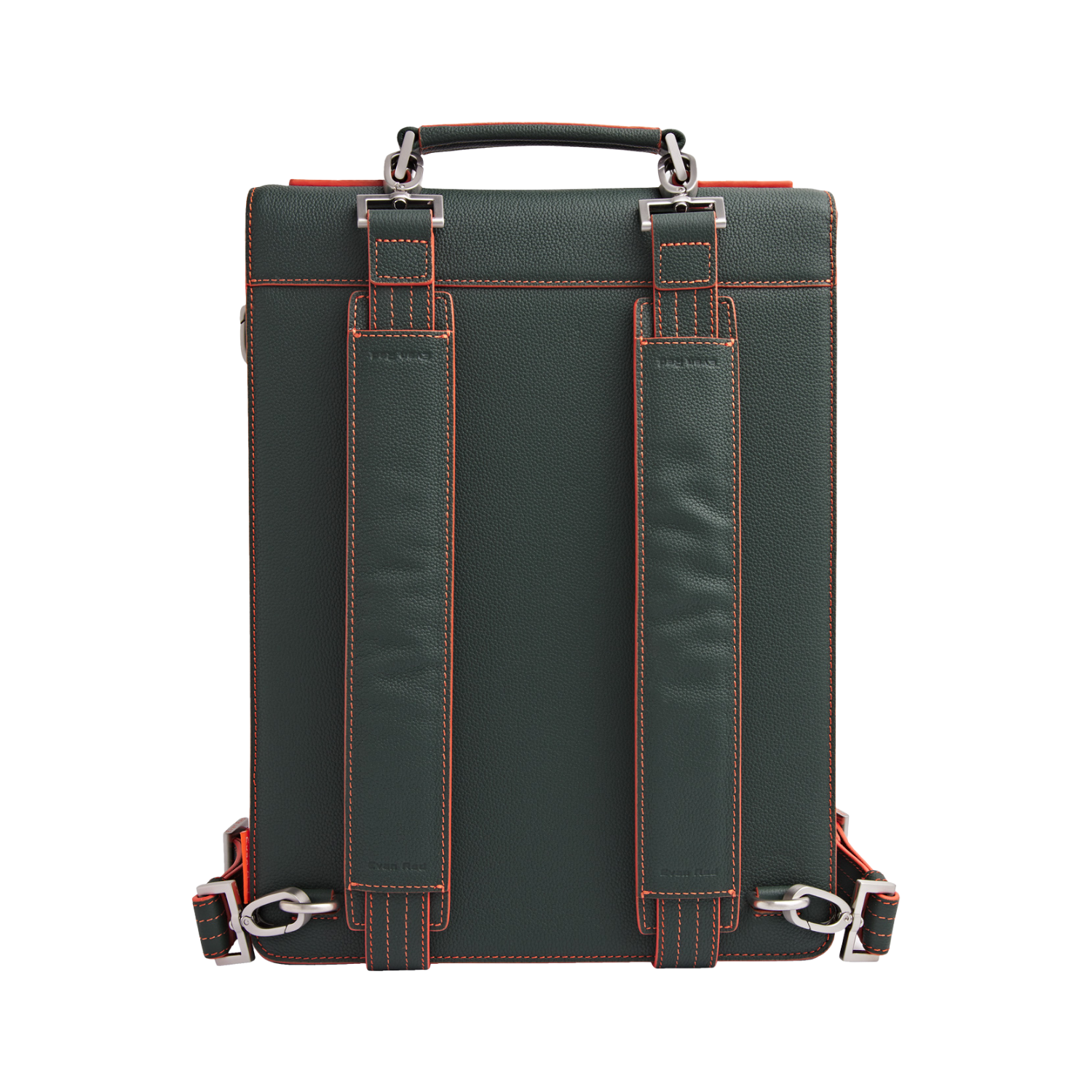 The Modern Backpack - Green Evan Red
