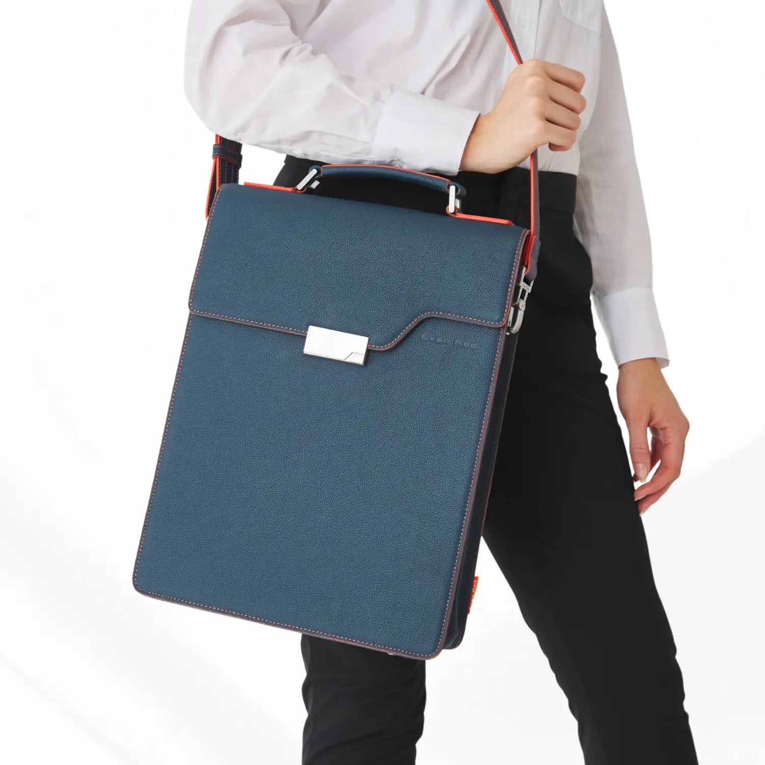 The Modern Backpack - Petrol Evan Red