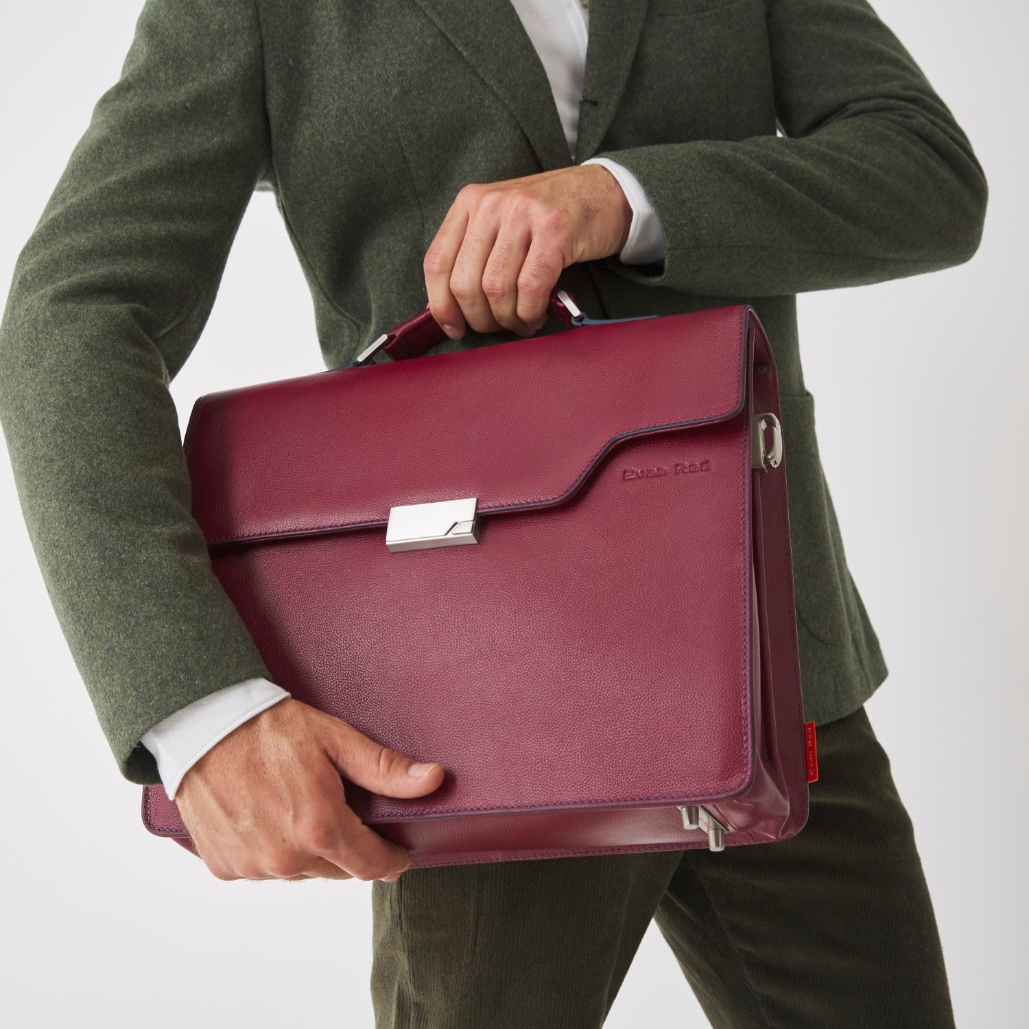 The Classic Briefcase - Red