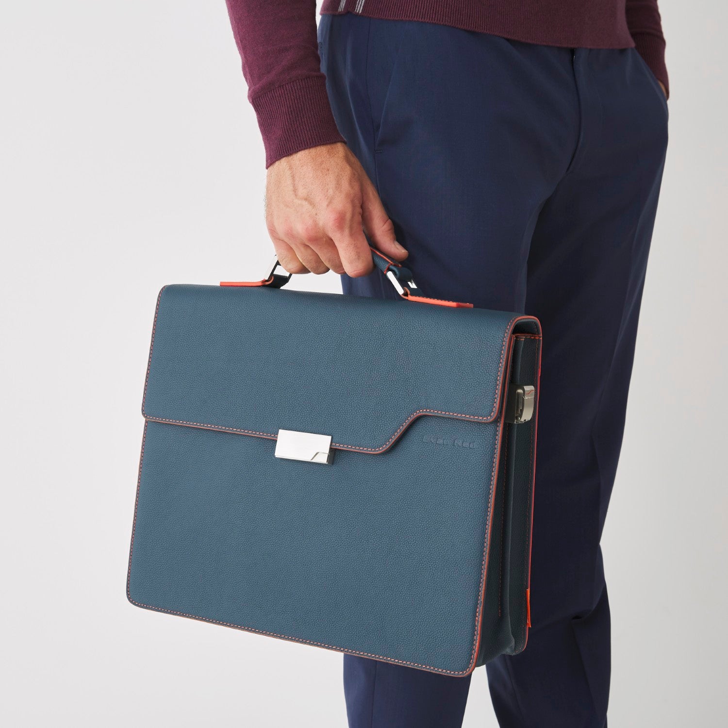 The Classic Briefcase - Petrol